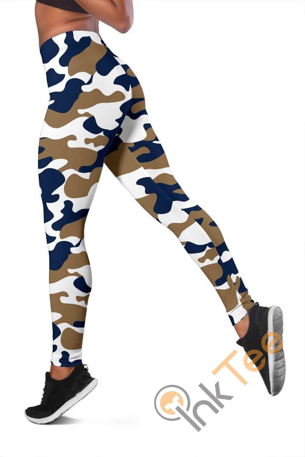 Inktee Store - Los Angeles Rams Inspired Tru Camo 3D All Over Print For Yoga Fitness Fashion Women'S Leggings Image