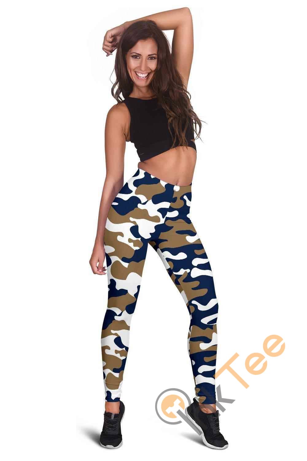Inktee Store - Los Angeles Rams Inspired Tru Camo 3D All Over Print For Yoga Fitness Fashion Women'S Leggings Image