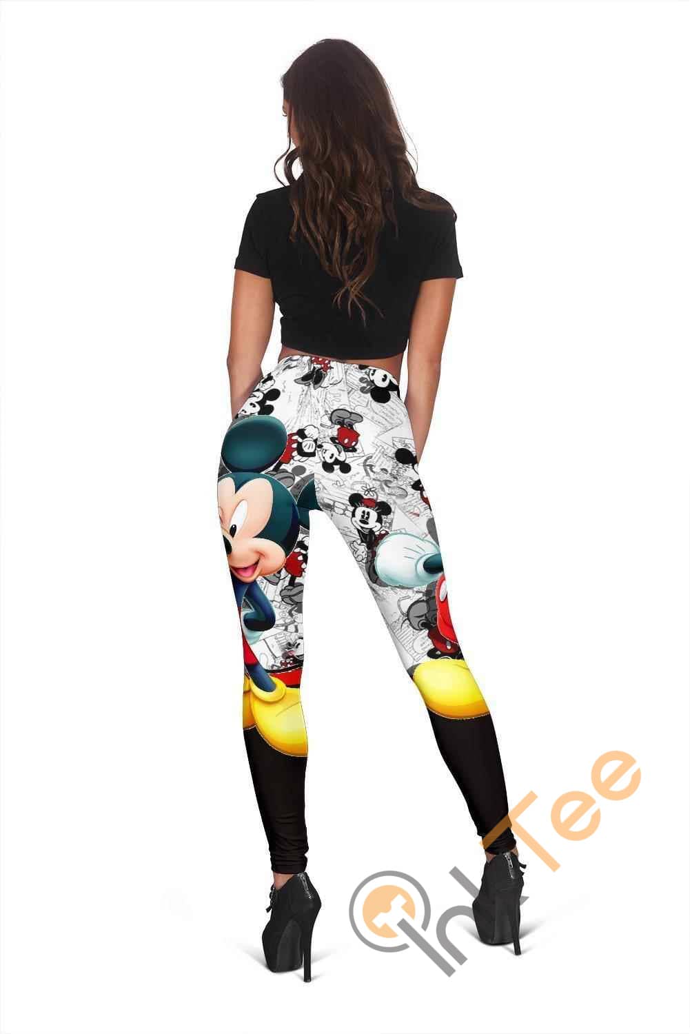 Inktee Store - Mickey Mouse 3D All Over Print For Yoga Fitness Women'S Leggings Image