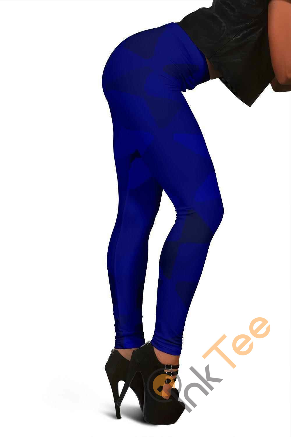 Inktee Store - Midnight Blue 3D All Over Print For Yoga Fitness Women'S Leggings Image