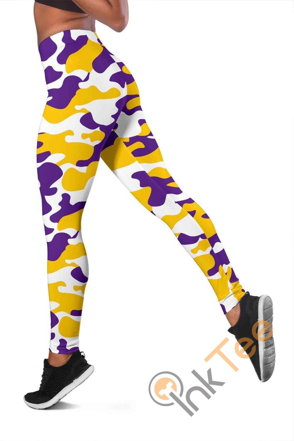 Inktee Store - Minnesota Vikings Inspired Tru Camo 3D All Over Print For Yoga Fitness Fashion Women'S Leggings Image