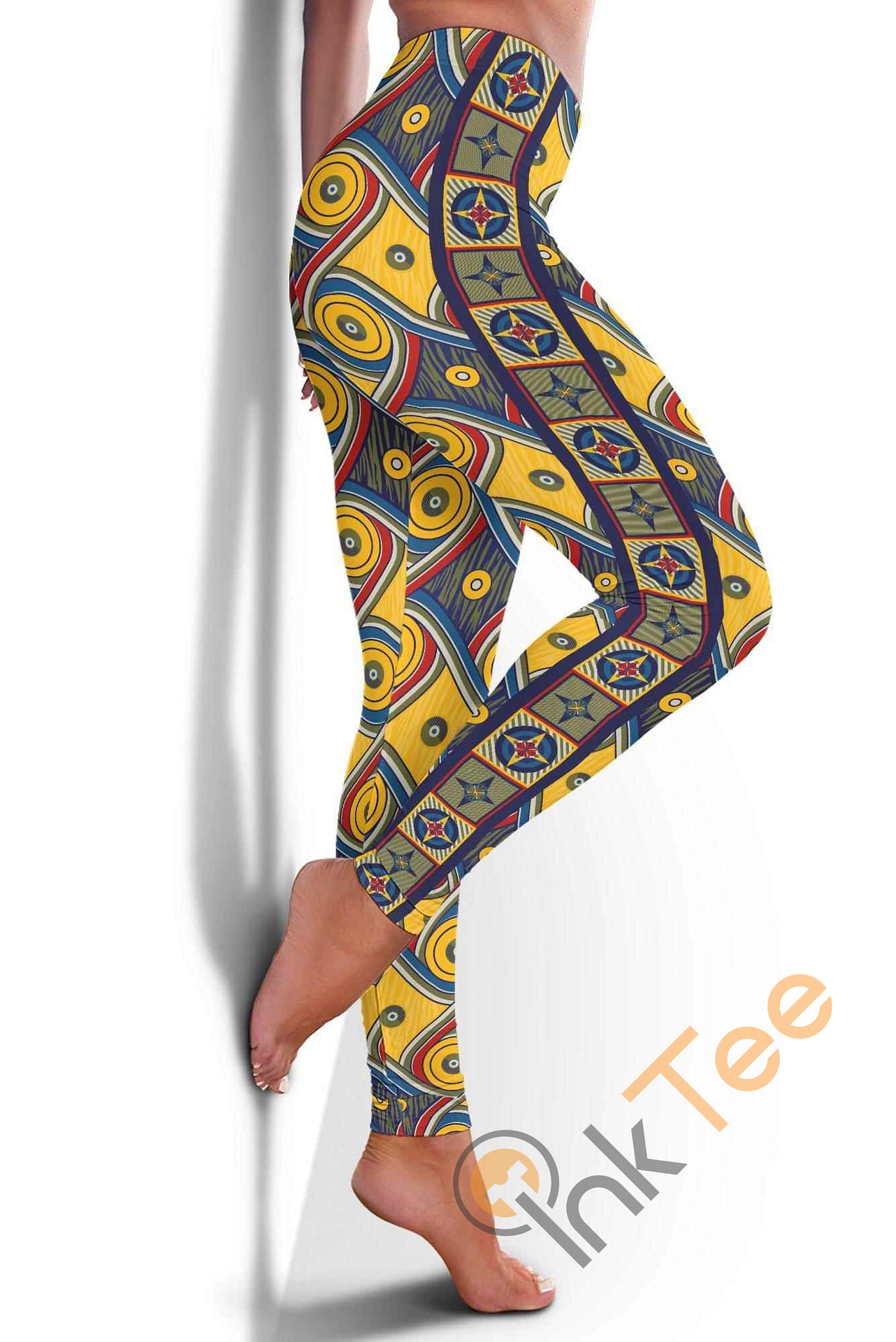 Inktee Store - My Happy Place Gallifrey One High Waist Fashion Yoga Fitness 3D All Over Print For Yoga Fitness Legging Image