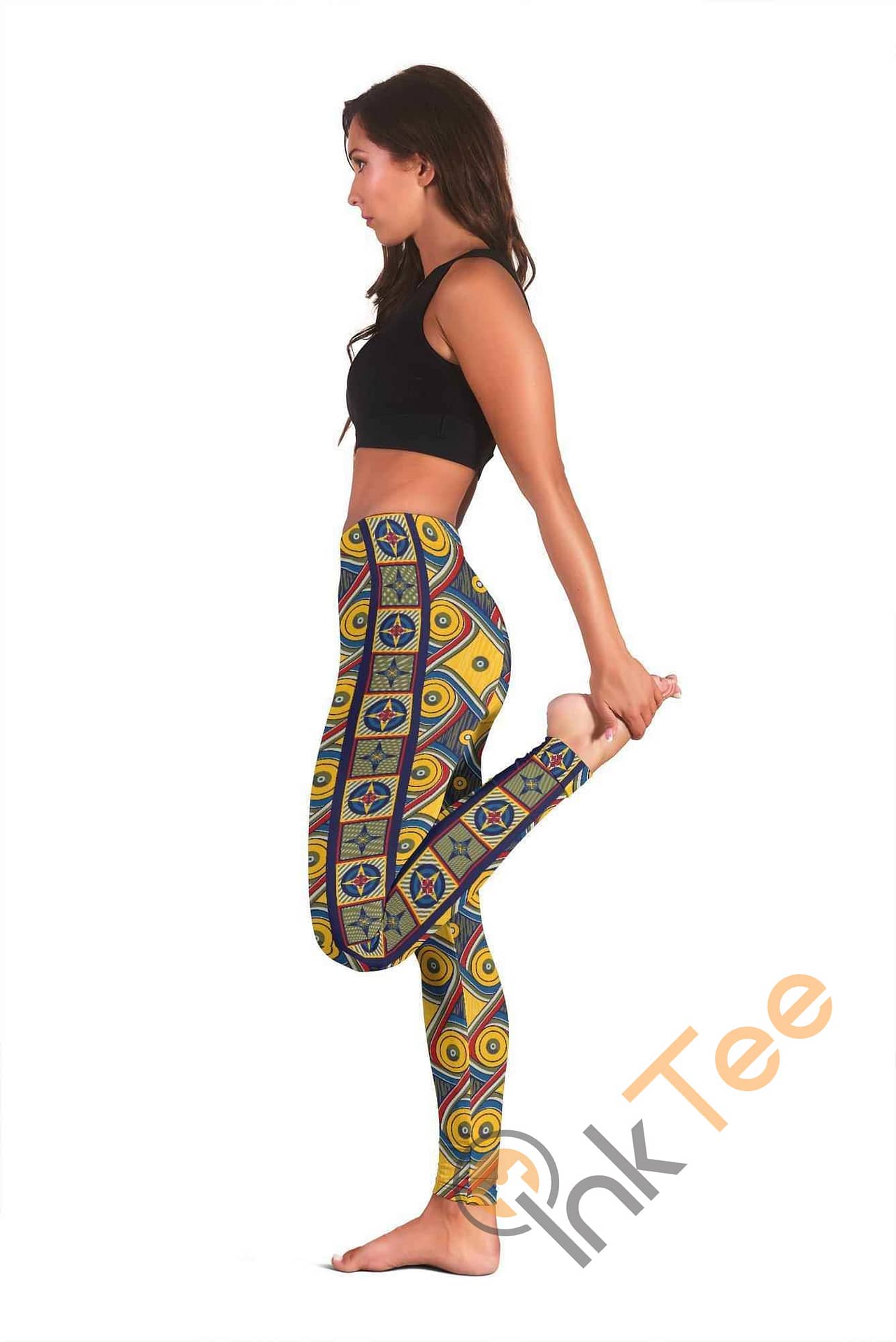 Inktee Store - My Happy Place Gallifrey One High Waist Fashion Yoga Fitness 3D All Over Print For Yoga Fitness Legging Image