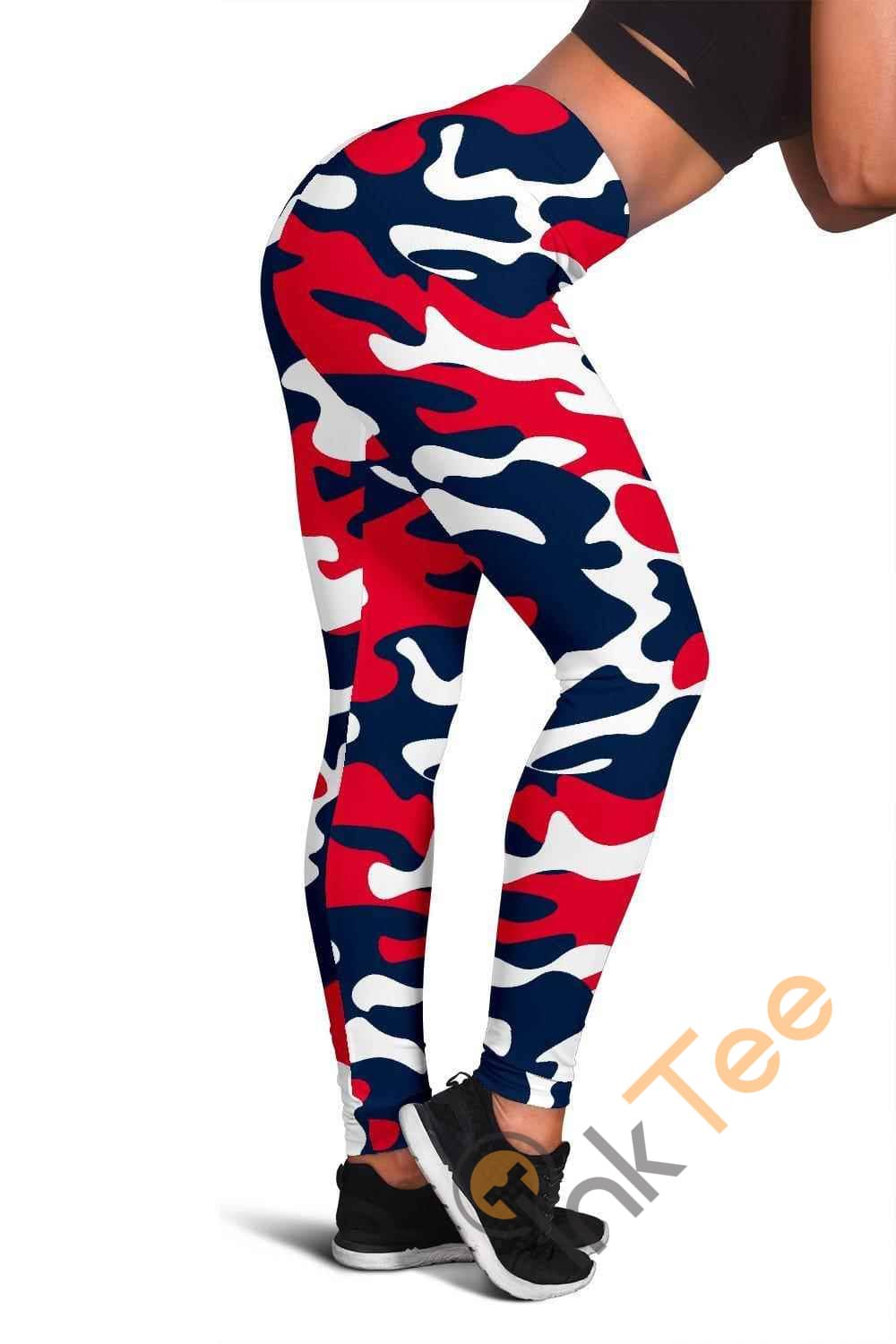 Inktee Store - New England Patriots Inspired Tru Camo 3D All Over Print For Yoga Fitness Fashion Women'S Leggings Image