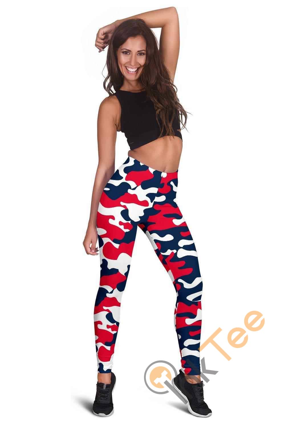 Inktee Store - New England Patriots Inspired Tru Camo 3D All Over Print For Yoga Fitness Fashion Women'S Leggings Image