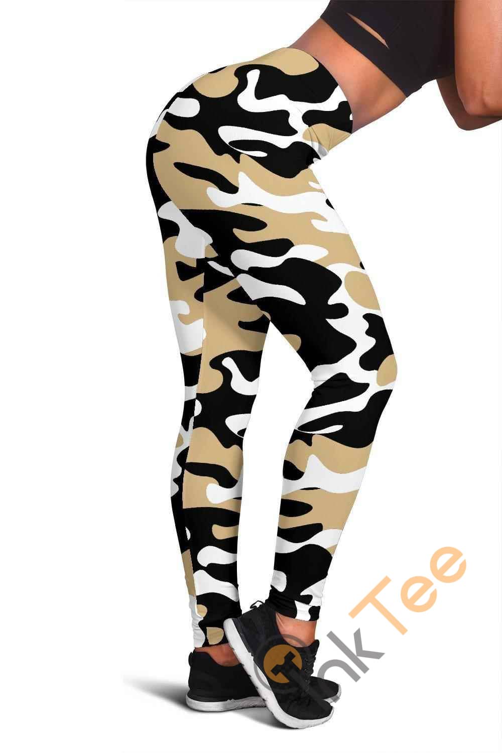 Inktee Store - New Orleans Saints Inspired Tru Camo 3D All Over Print For Yoga Fitness Fashion Women'S Leggings Image