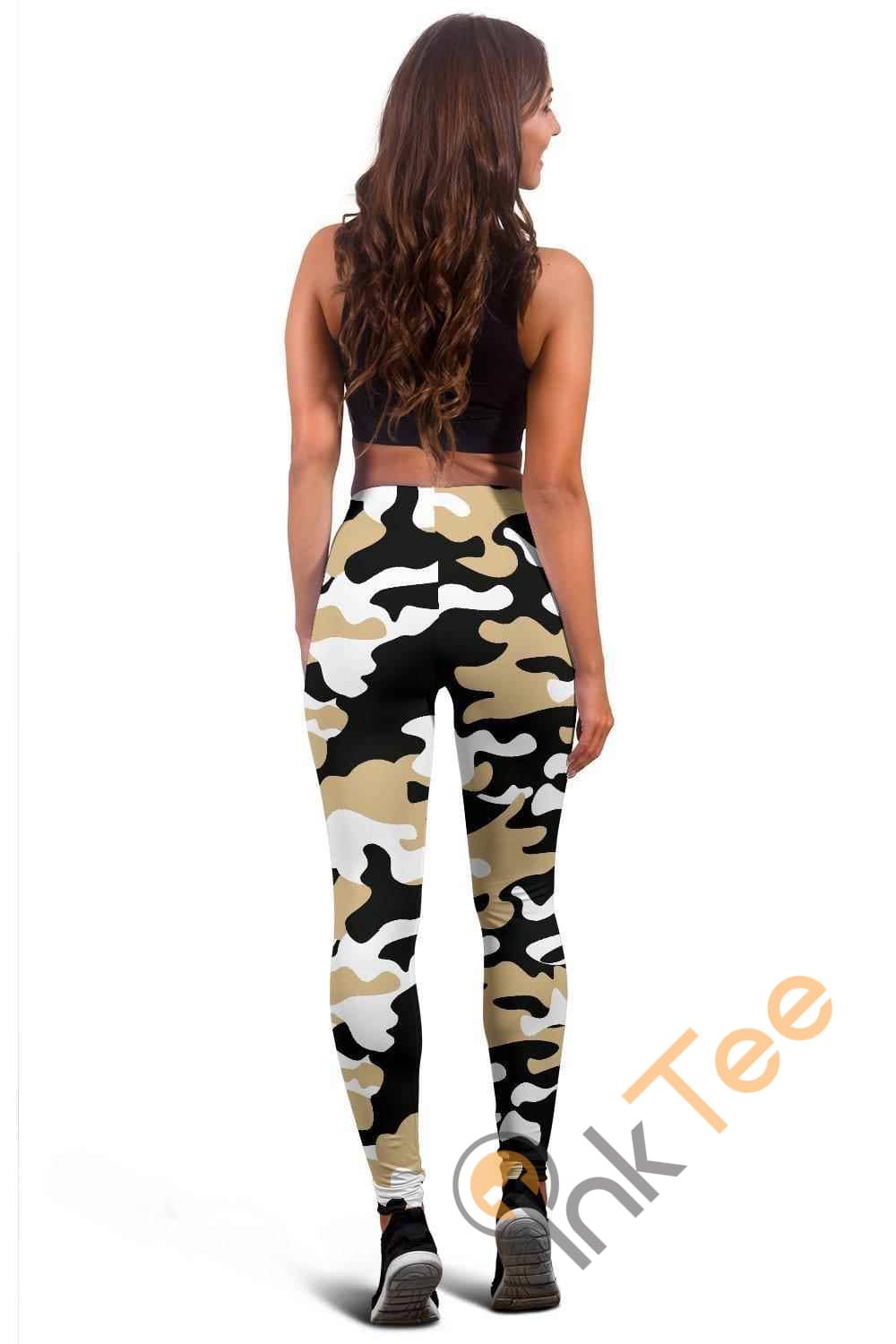 Inktee Store - New Orleans Saints Inspired Tru Camo 3D All Over Print For Yoga Fitness Fashion Women'S Leggings Image