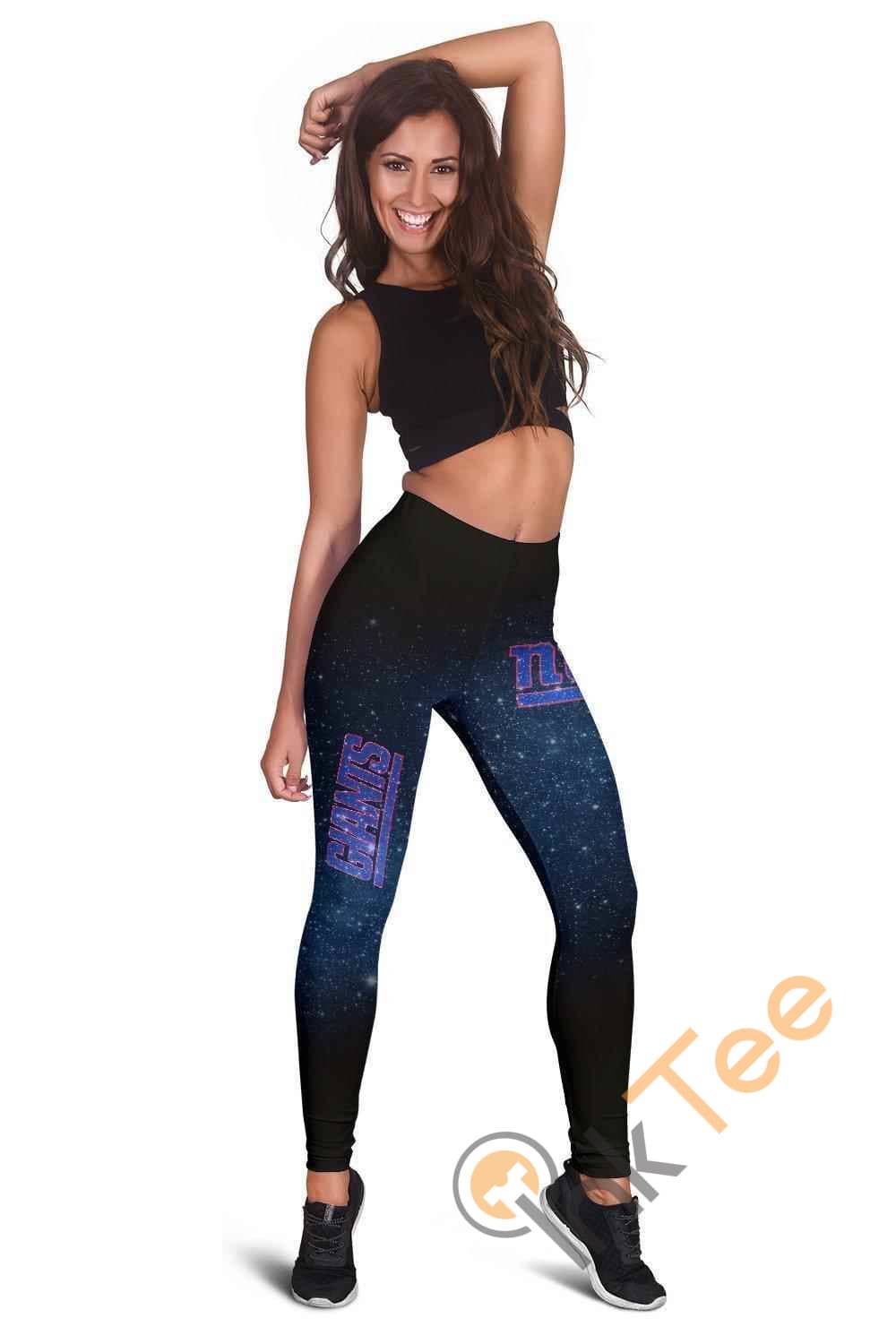 Inktee Store - New York Giants 3D All Over Print For Yoga Fitness Women'S Leggings Image