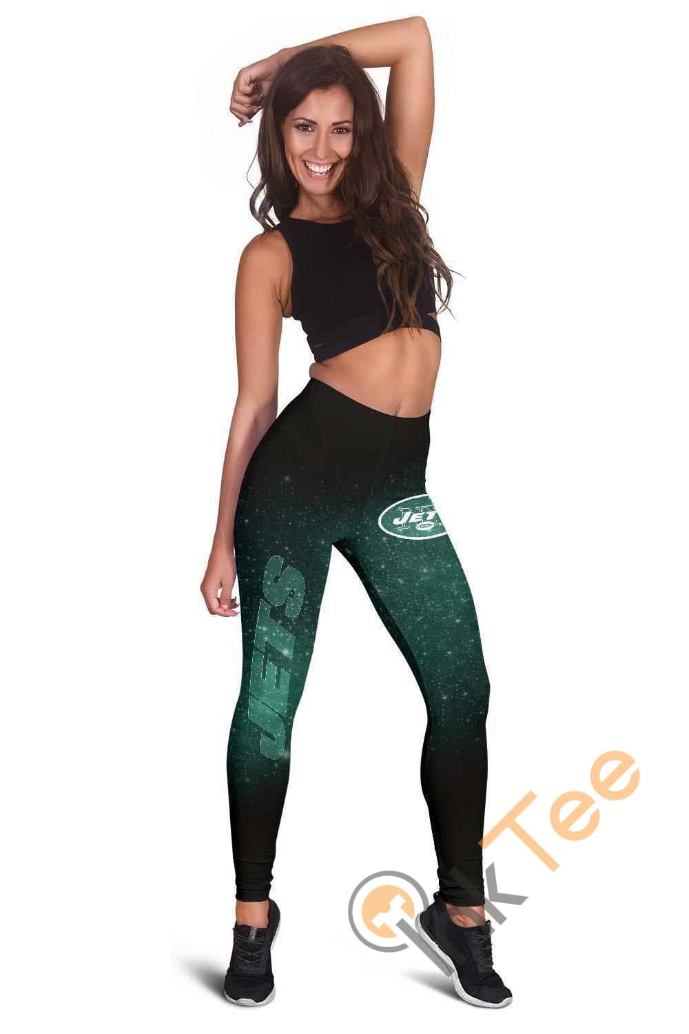 Inktee Store - New York Jets 3D All Over Print For Yoga Fitness Women'S Leggings Image