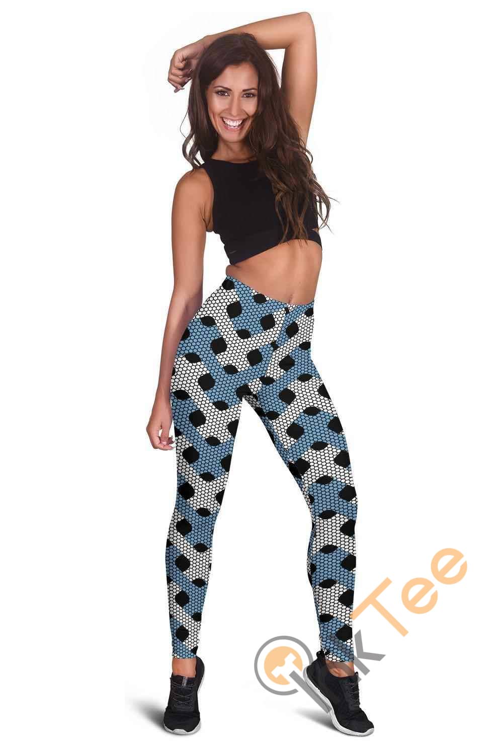 Inktee Store - North Carolina Tar Heels Inspired Liberty Green 3D All Over Print For Yoga Fitness Fashion Women'S Leggings Image