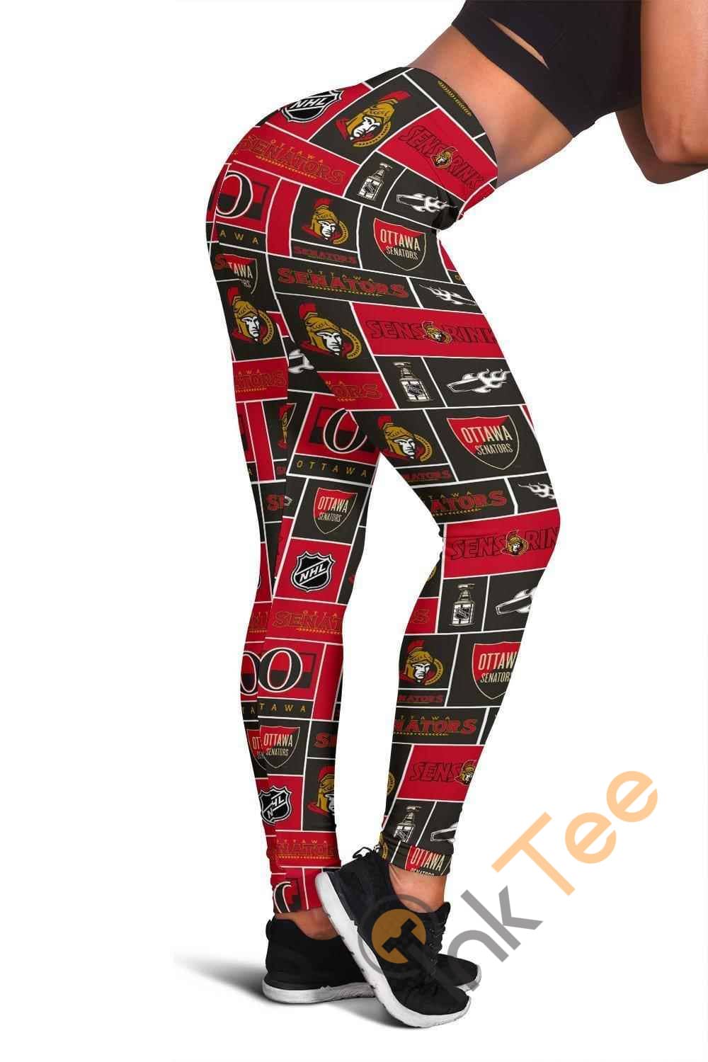 Inktee Store - Ottawa Senators 3D All Over Print For Yoga Fitness Women'S Leggings Image