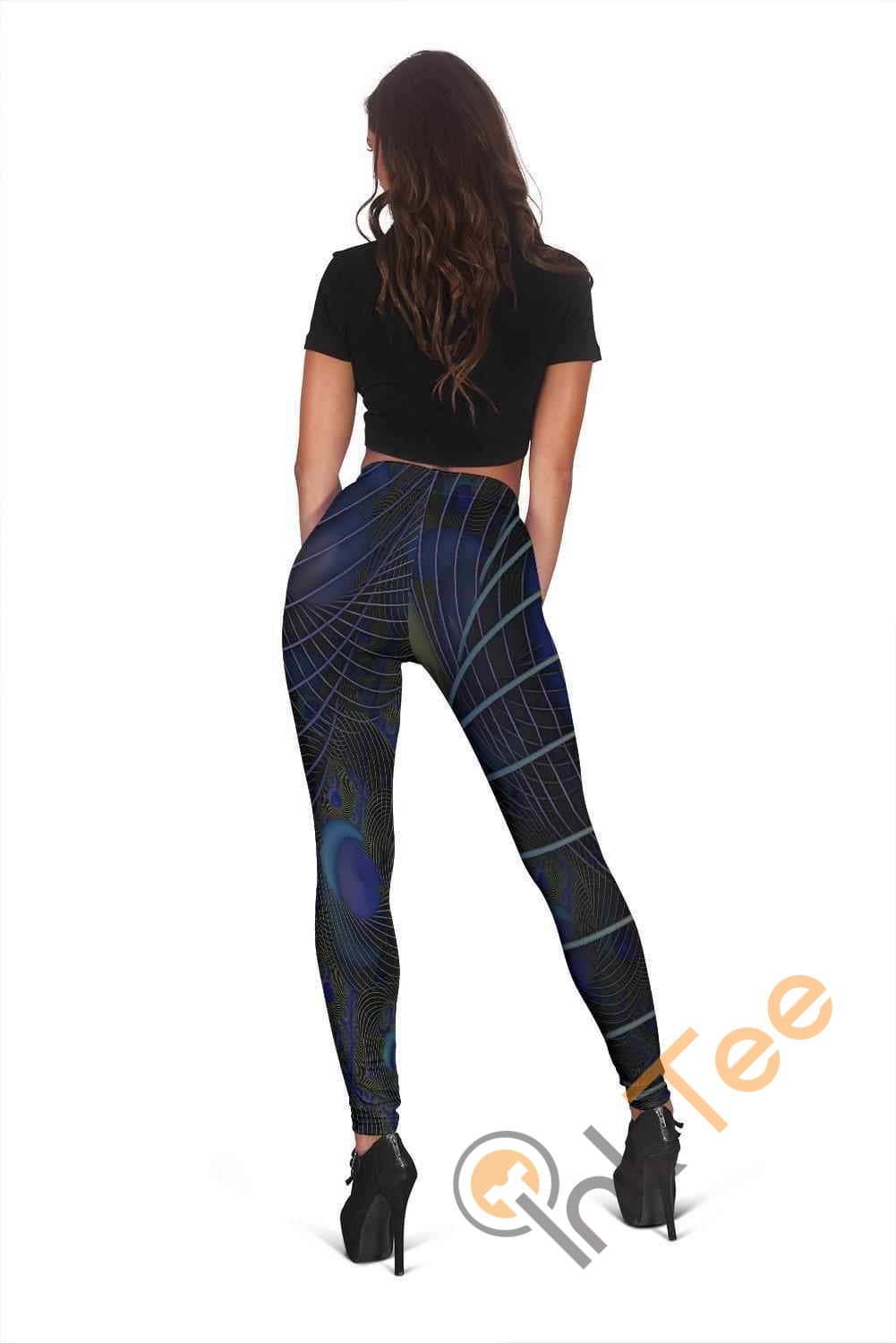 Inktee Store - Peacock 3D All Over Print For Yoga Fitness Women'S Leggings Image