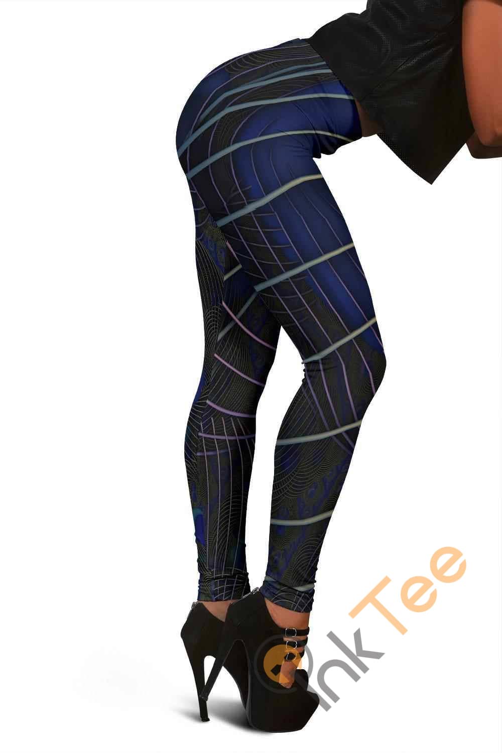 Inktee Store - Peacock 3D All Over Print For Yoga Fitness Women'S Leggings Image