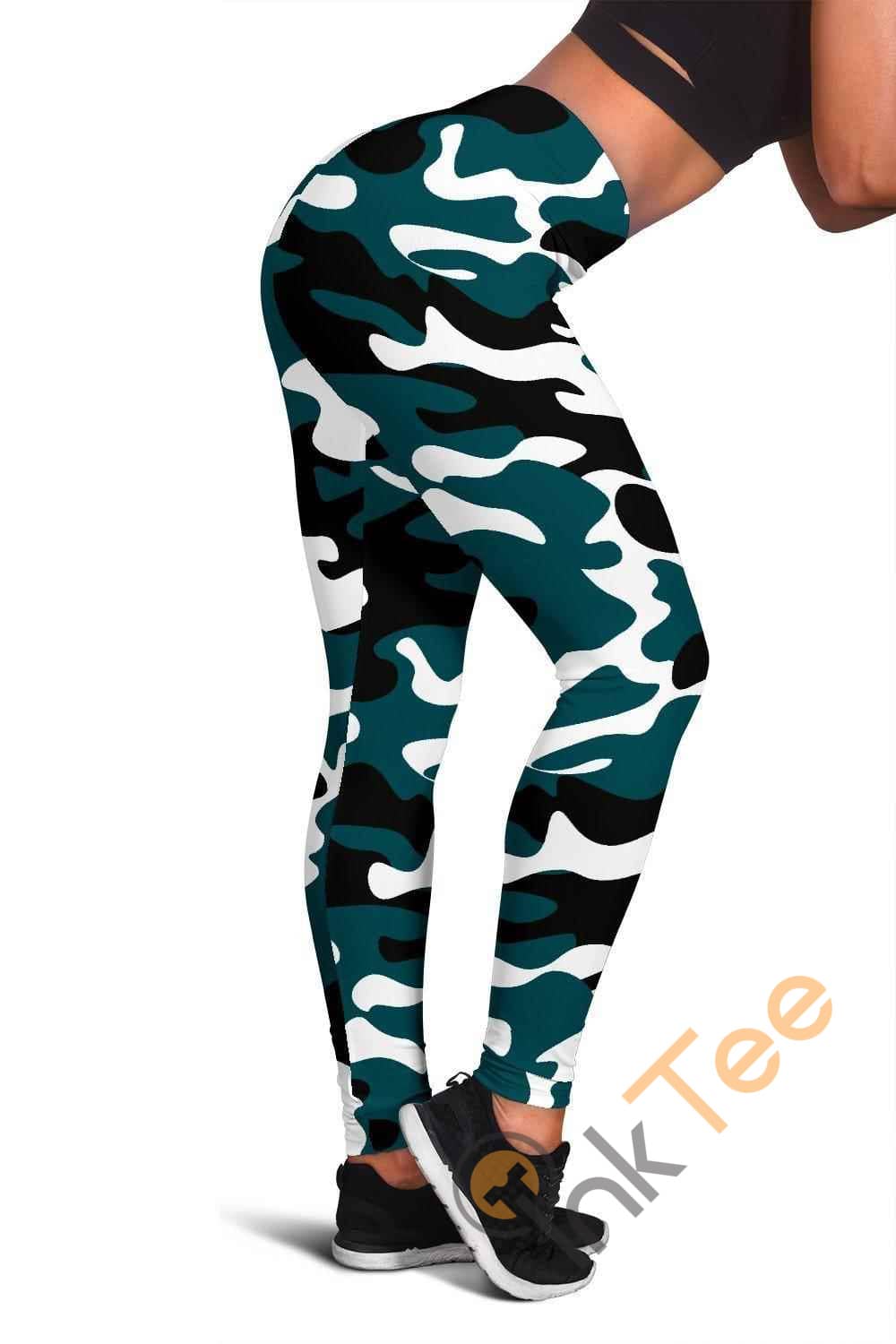 Inktee Store - Philadelphia Eagles Inspired Tru Camo 3D All Over Print For Yoga Fitness Fashion Women'S Leggings Image