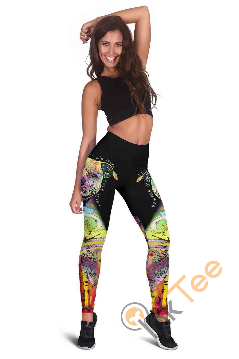 Inktee Store - Pit Bull 3D All Over Print For Yoga Fitness Women'S Leggings Image