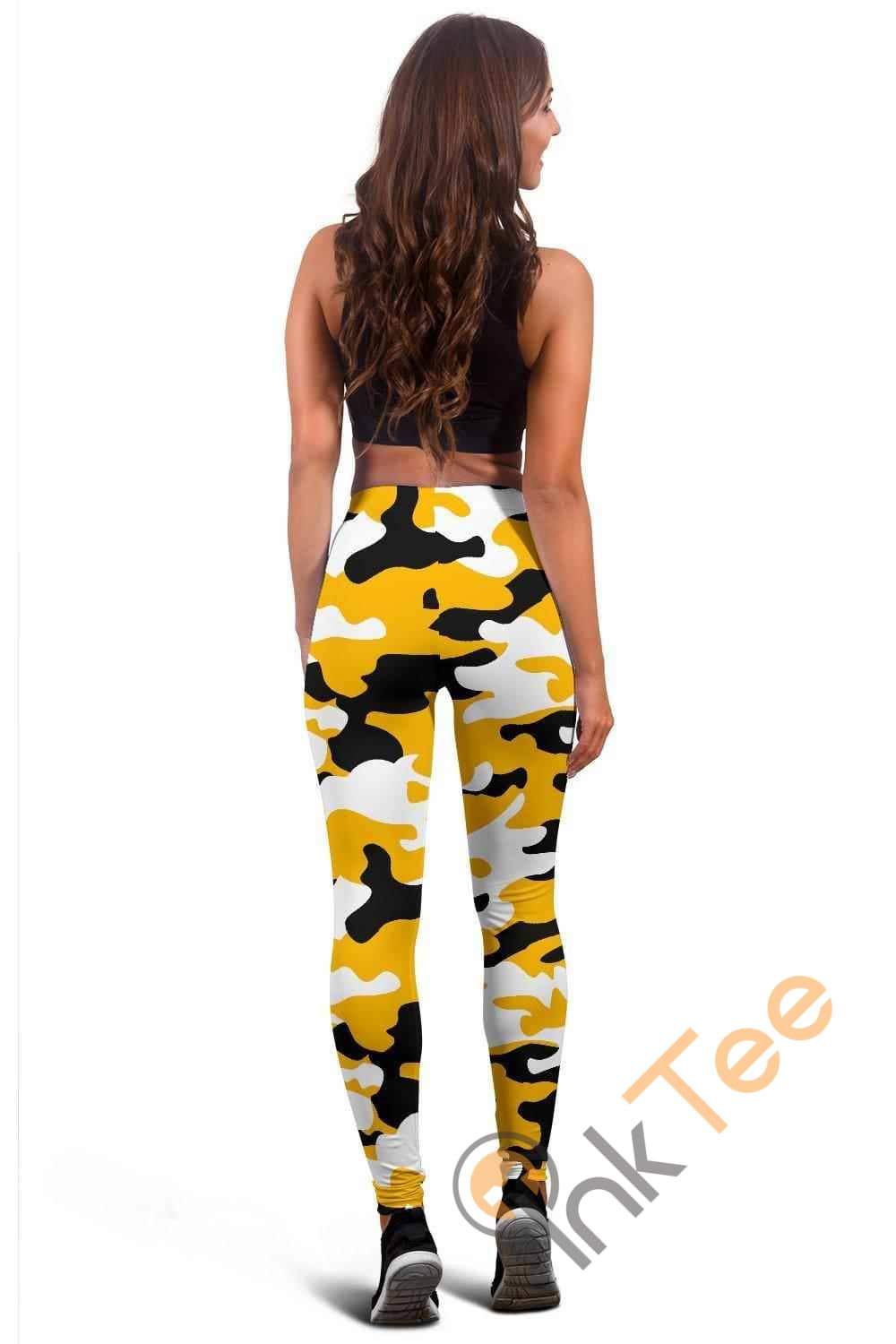 Inktee Store - Pittsburgh Steelers Inspired Tru Camo 3D All Over Print For Yoga Fitness Fashion Women'S Leggings Image