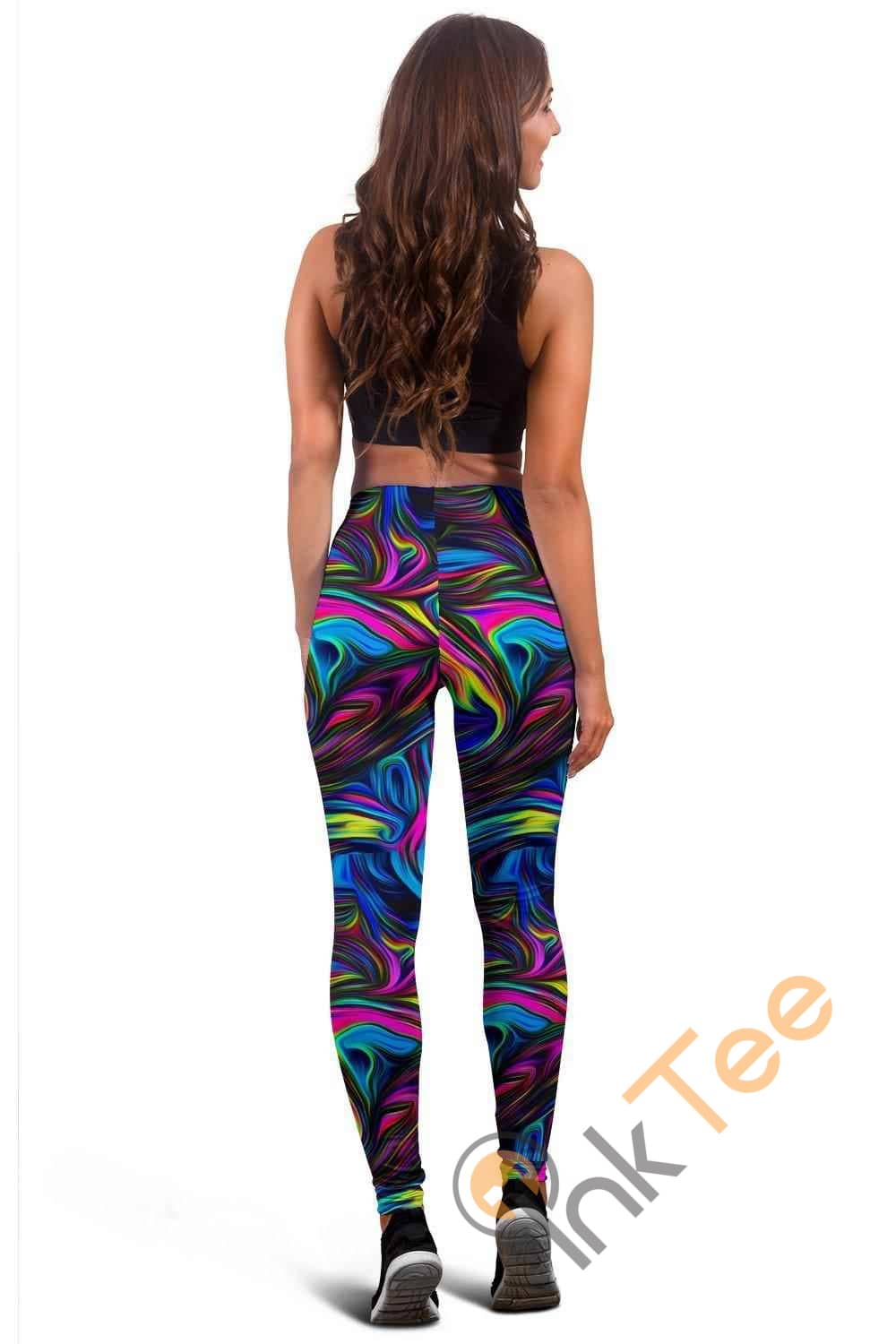 Inktee Store - Psychedelic Art 3D All Over Print For Yoga Fitness Women'S Leggings Image