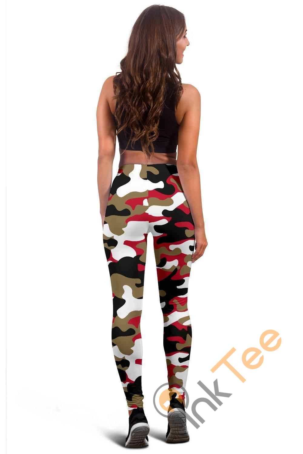 Inktee Store - San Francisco Forty Niners Inspired Tru Camo 3D All Over Print For Yoga Fitness Fashion Women'S Leggings Image