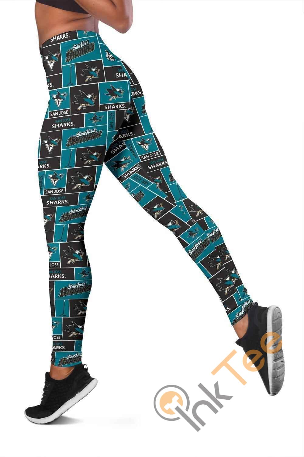 Inktee Store - San Jose Sharks 3D All Over Print For Yoga Fitness Women'S Leggings Image
