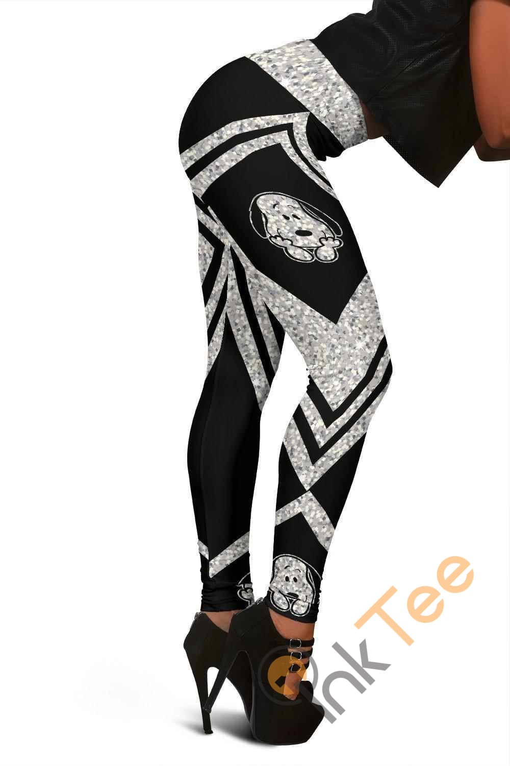 Inktee Store - Snoopy Diamond 3D All Over Print For Yoga Fitness Women'S Leggings Image