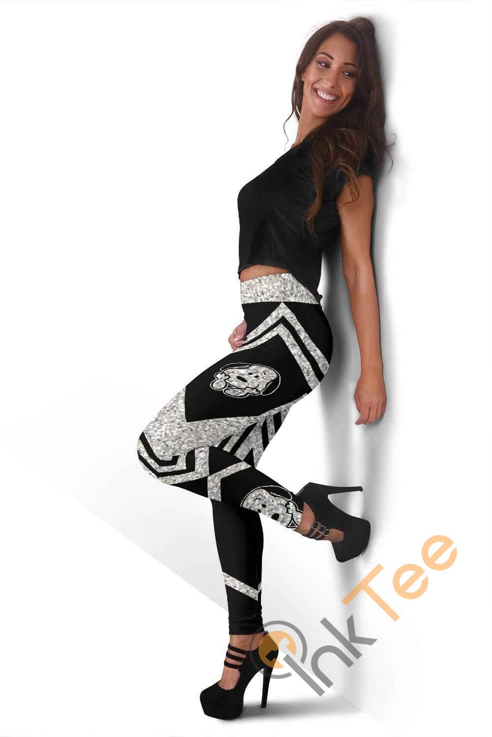 Inktee Store - Snoopy Diamond 3D All Over Print For Yoga Fitness Women'S Leggings Image