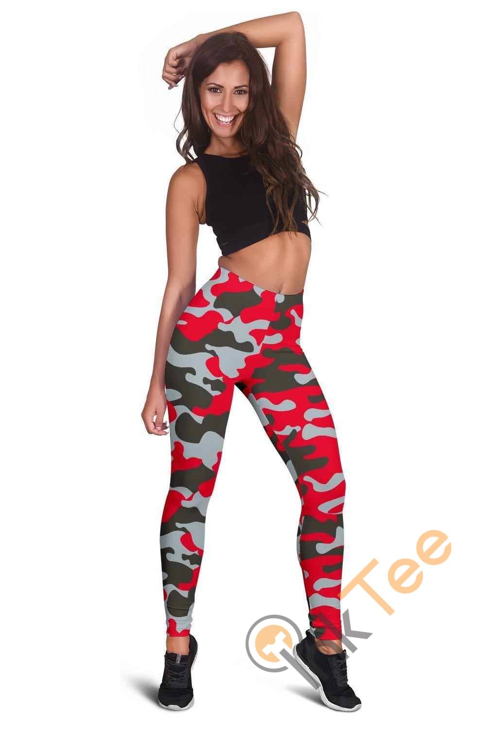 Inktee Store - Tampa Bay Buccaneers Inspired Tru Camo 3D All Over Print For Yoga Fitness Fashion Women'S Leggings Image