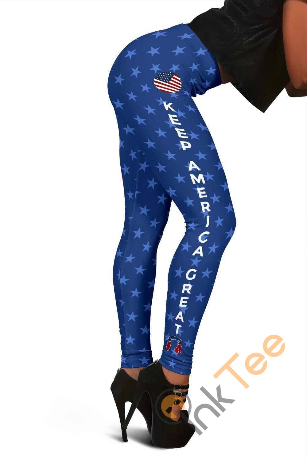 Inktee Store - Trump 2020 - Kag 3D All Over Print For Yoga Fitness Legging Image