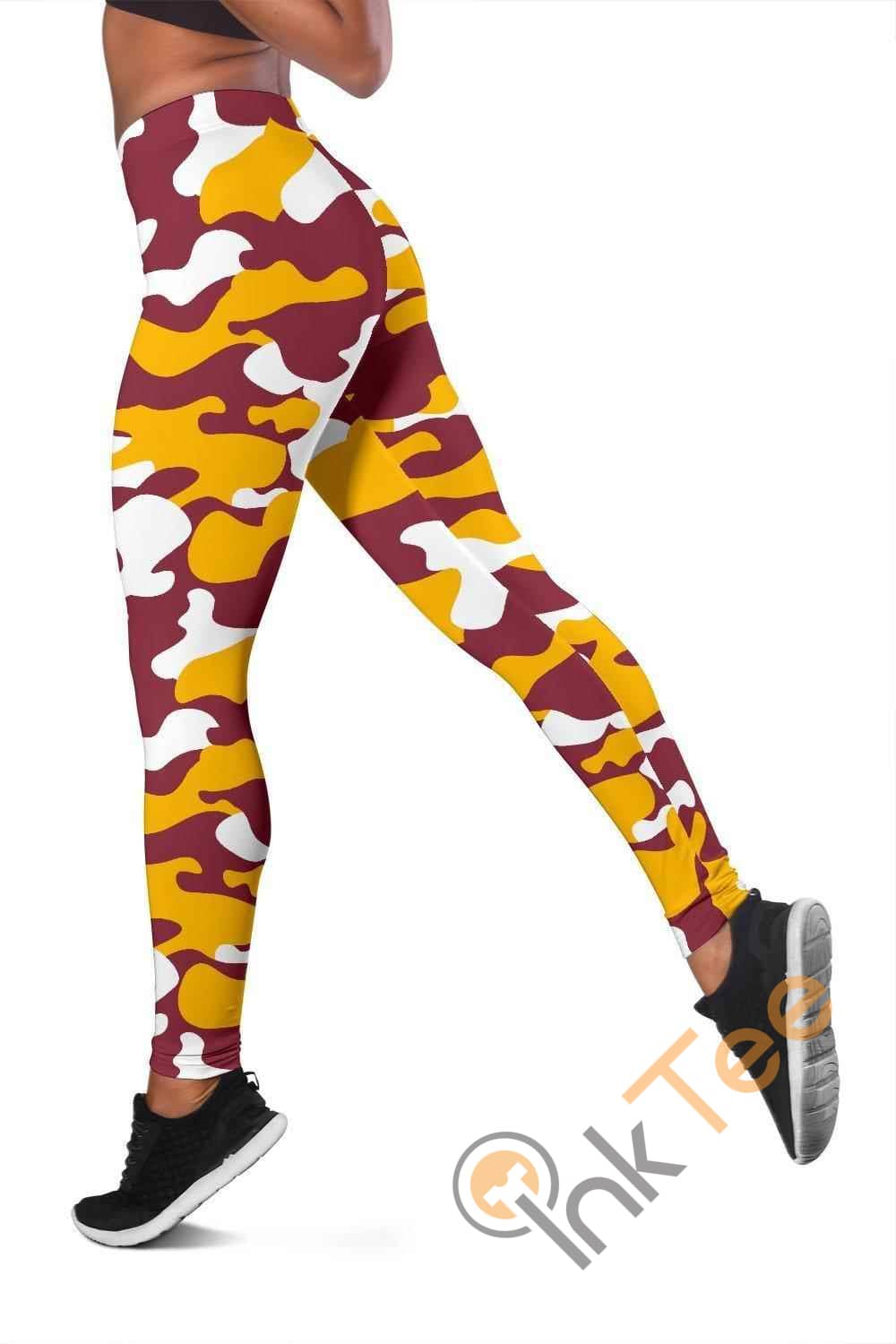 Inktee Store - Washington Redskins Inspired Tru Camo 3D All Over Print For Yoga Fitness Fashion Women'S Leggings Image