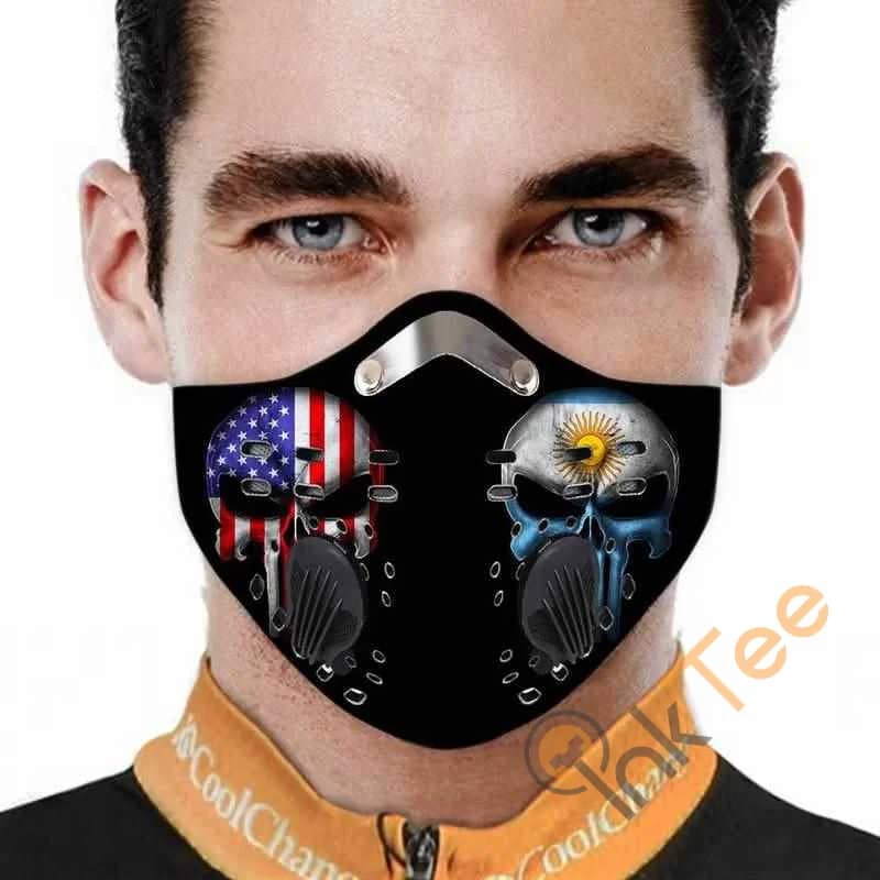 Argentina And America Filter Activated Carbon Pm 2.5 Fm Face Mask