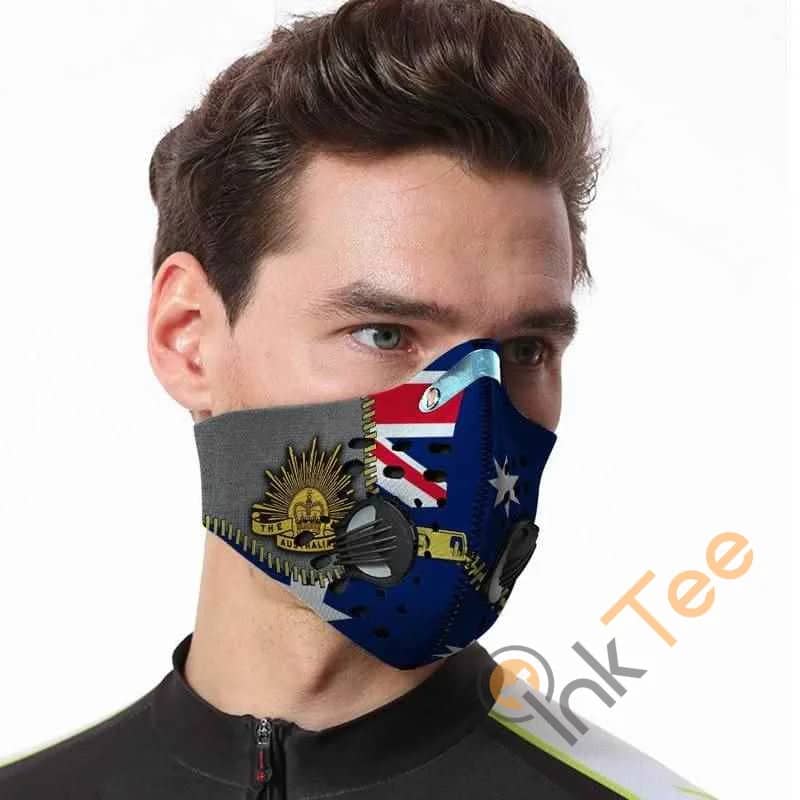 Army Veteran Filter Activated Carbon Pm 2.5 Fm Face Mask