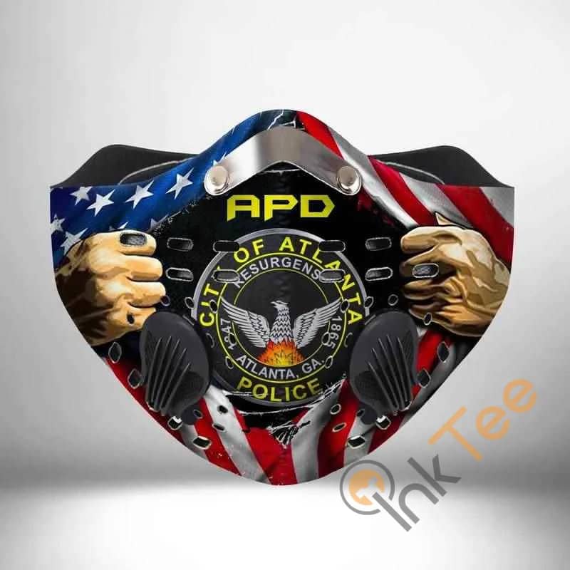 Atlanta Police Department Filter Activated Carbon Pm 2.5 Fm Face Mask