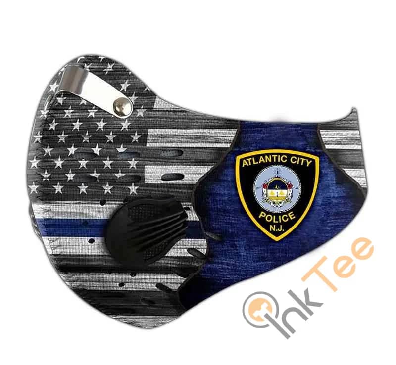 Atlantic City Police Department Filter Activated Carbon Pm 2.5 Fm Face Mask