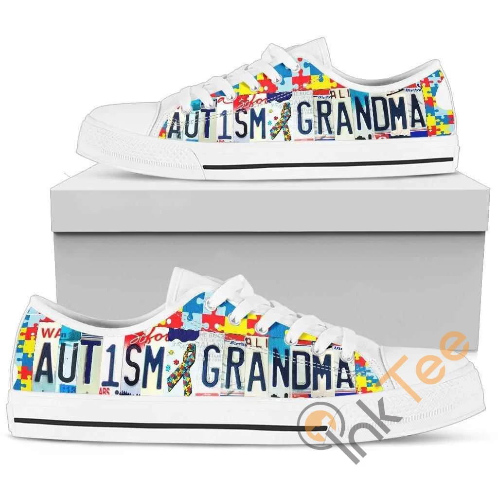 Autism Grandma Low Top Shoes