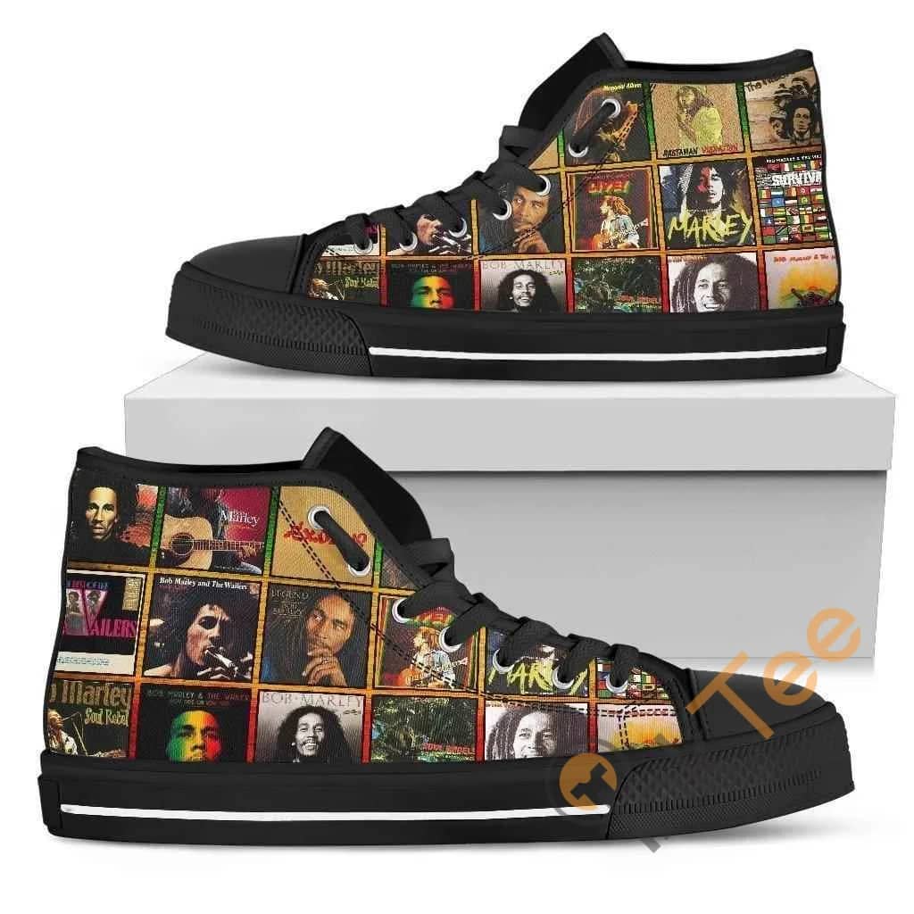 Bob Marley Amazon Best Seller Sku 1303 High Top Shoes