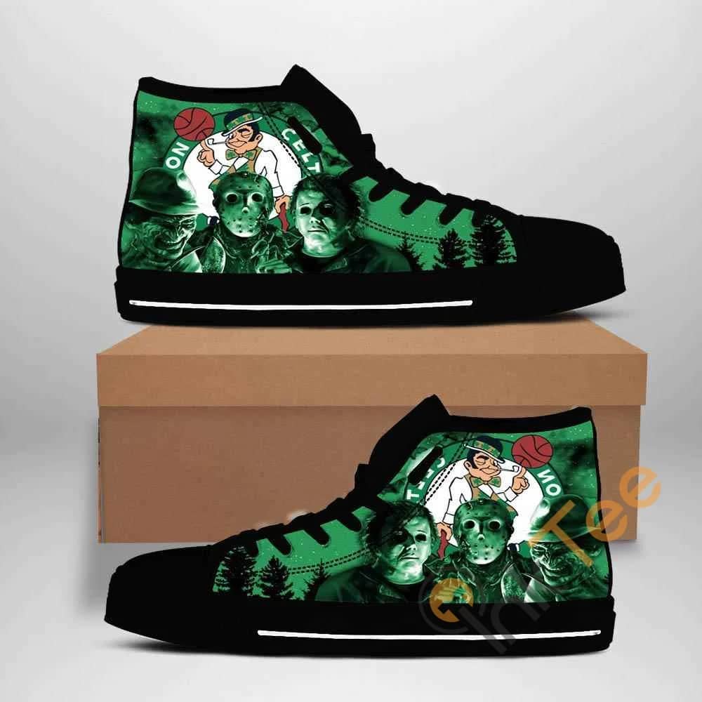Boston Celtics Nba Basketball Amazon Best Seller Sku 1316 High Top Shoes