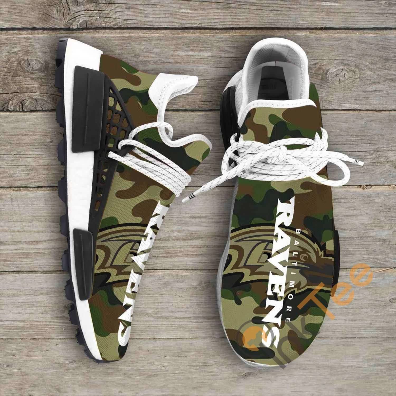 Camo Camouflage Baltimore Ravens Nfl NMD Human Shoes