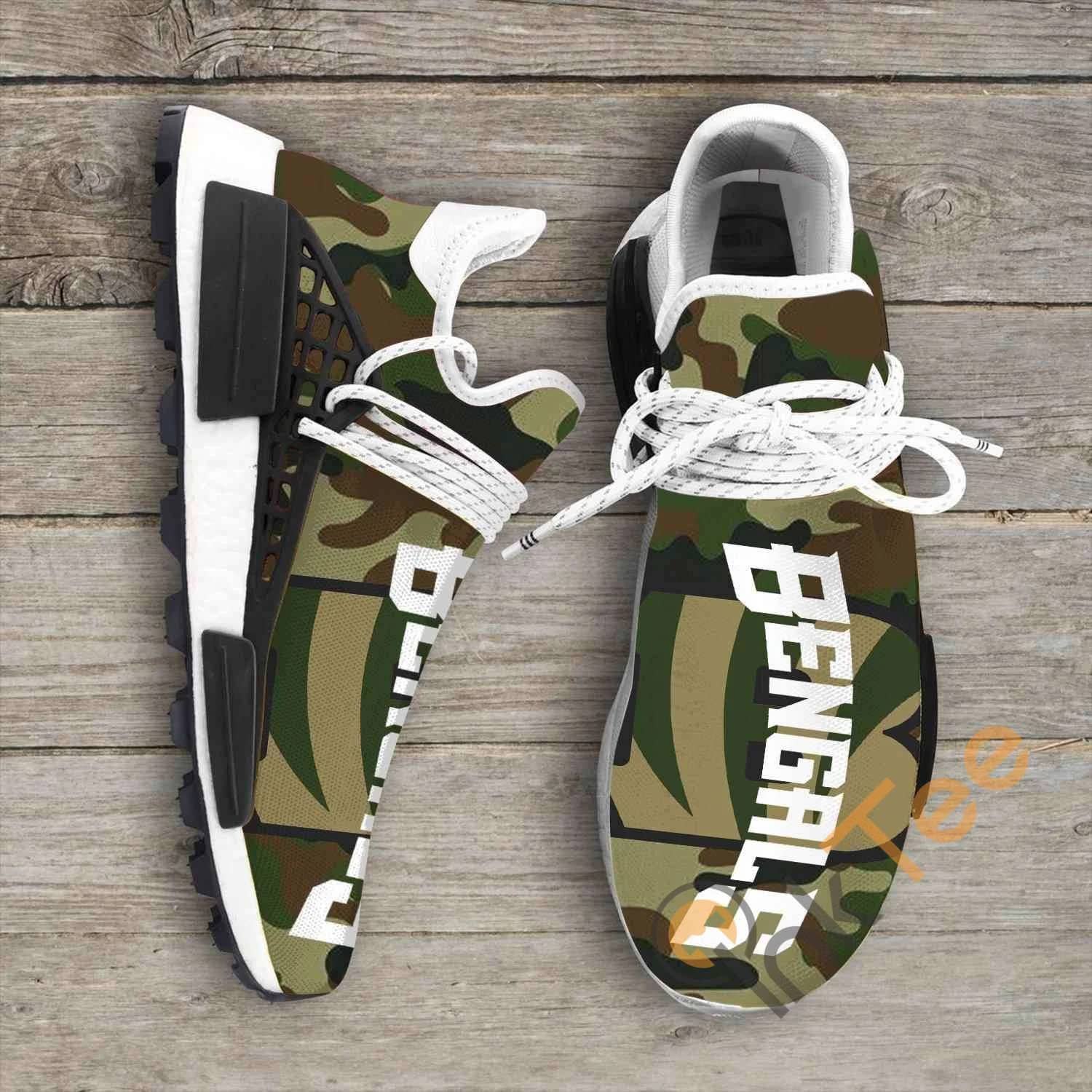 Camo Camouflage Cincinnati Bengals Nfl Nmd Human Shoes