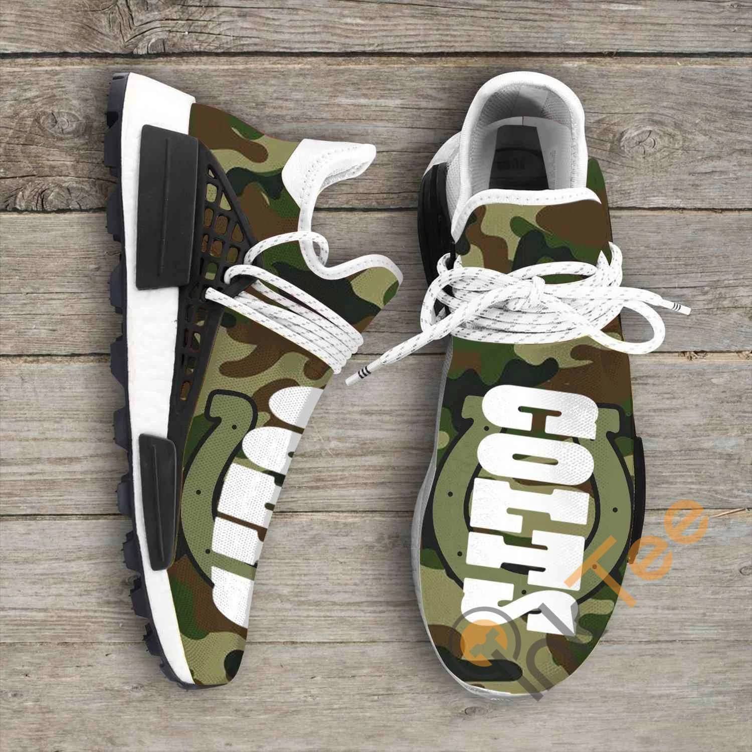 Camo Camouflage Indianapolis Colts Nfl Nmd Human Shoes