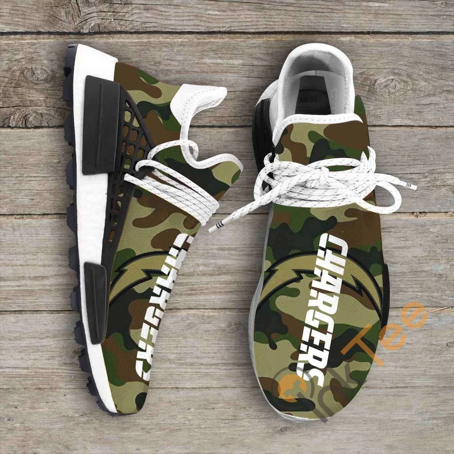 Camo Camouflage Los Angeles Chargers Nfl Nmd Human Shoes