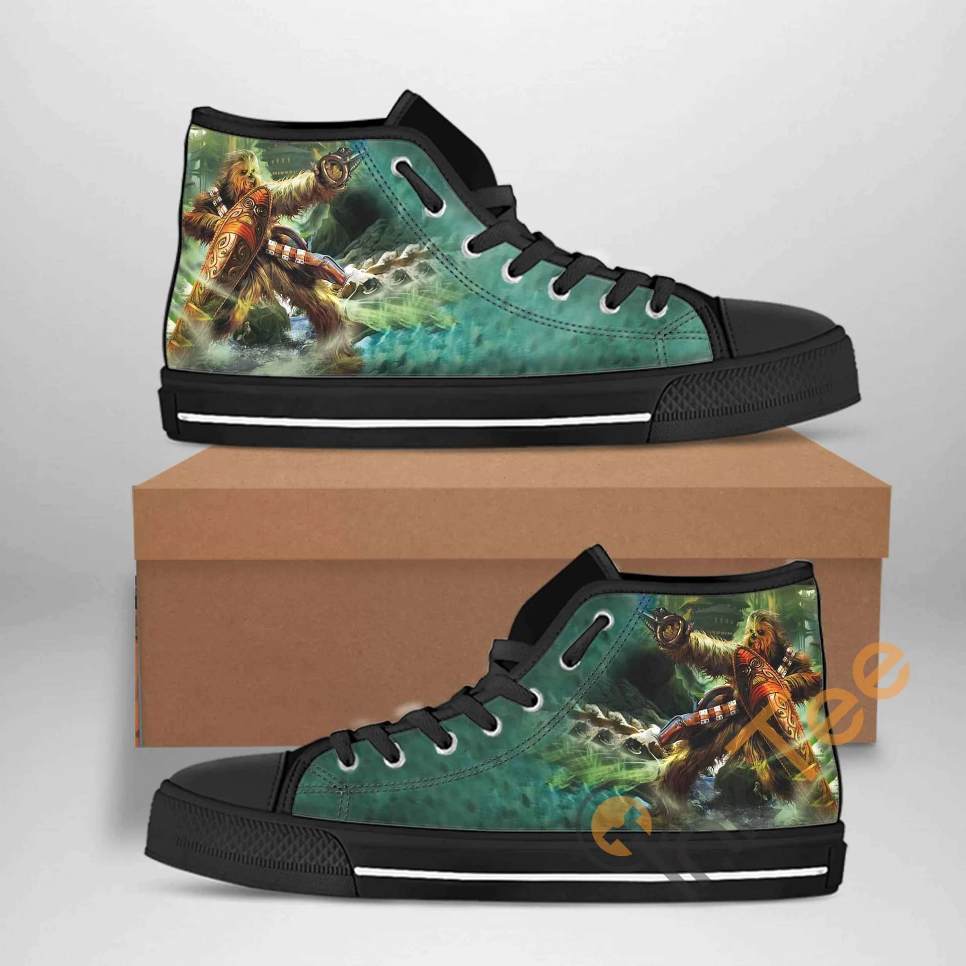 Chewbacca Best Movie Character Amazon Best Seller Sku 1457 High Top Shoes