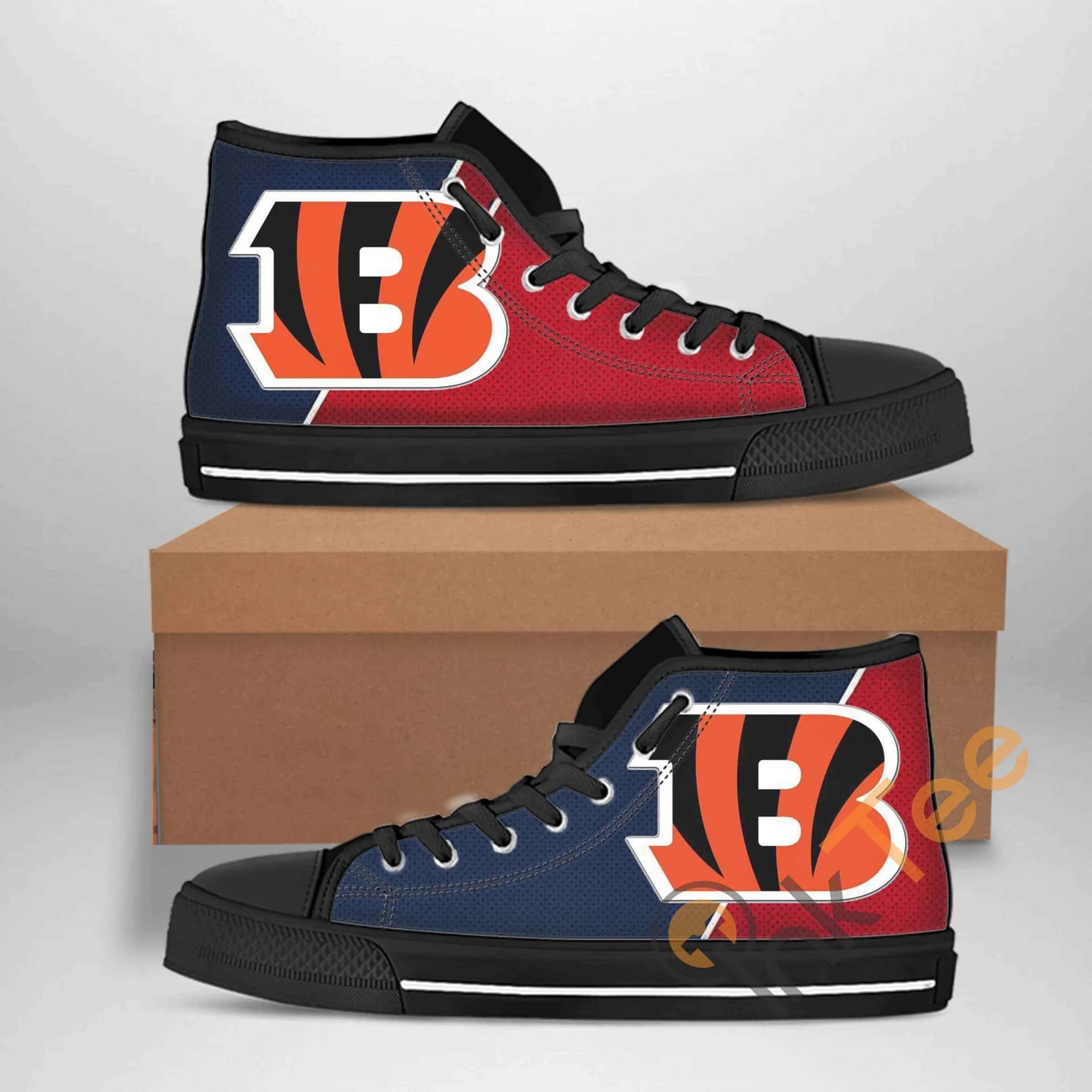 Cincinnati Bengals Nfl Football Amazon Best Seller Sku 1384 High Top Shoes