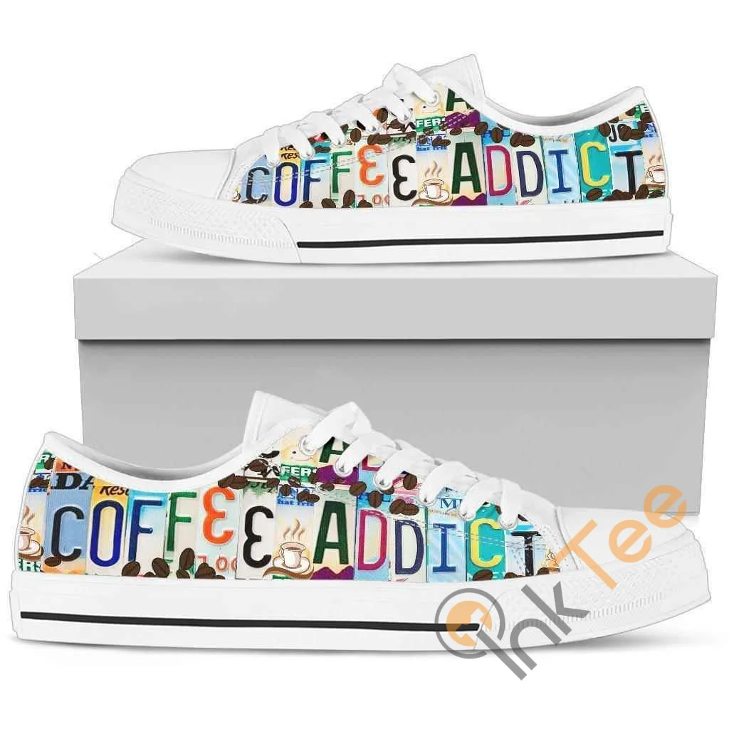 Coffee Addict Low Top Shoes