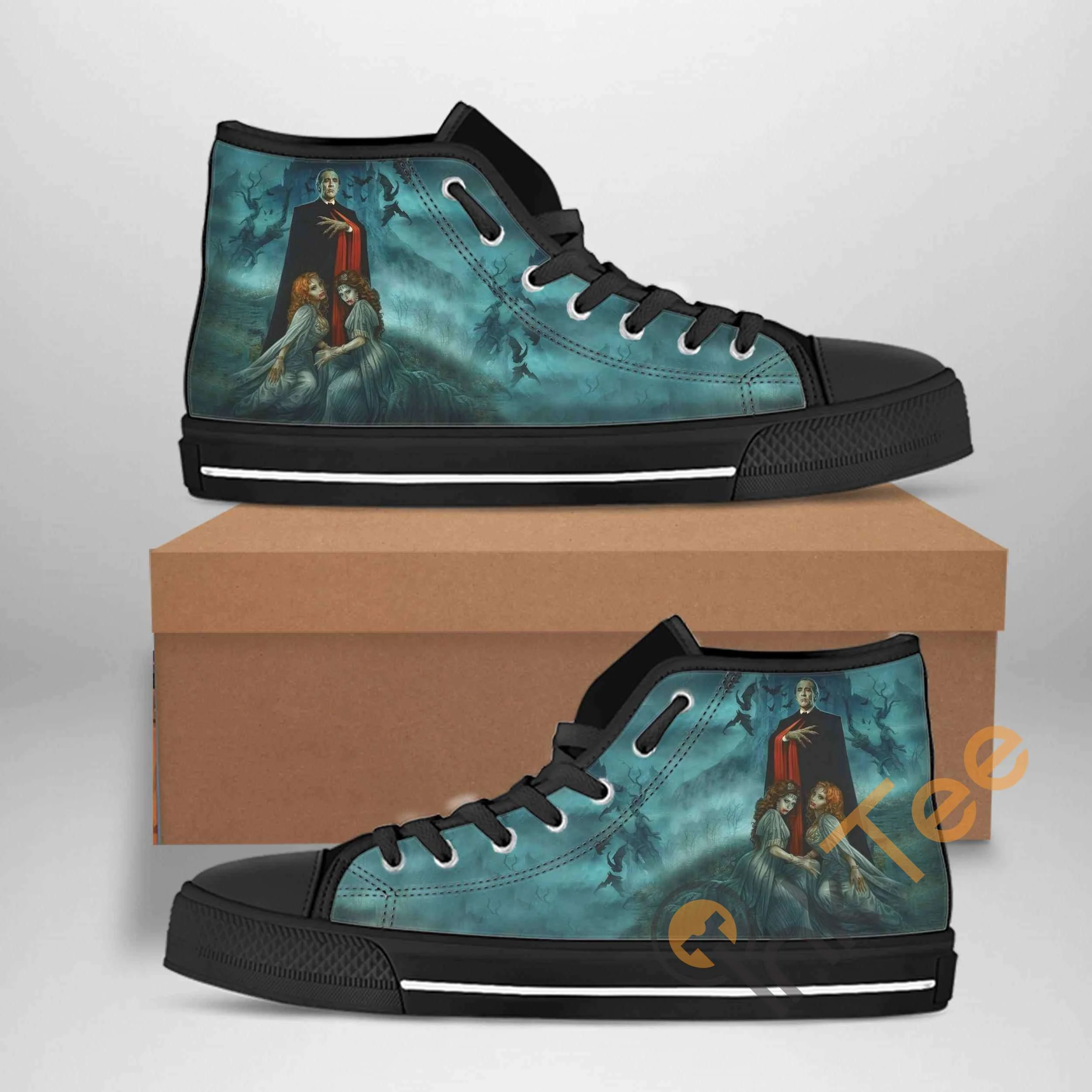 Count Dracula Best Movie Character Amazon Best Seller Sku 1435 High Top Shoes