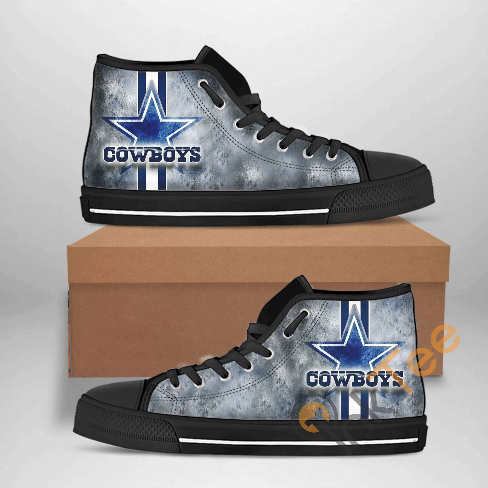 Dallas Cowboys Nfl Football Amazon Best Seller Sku 1488 High Top Shoes