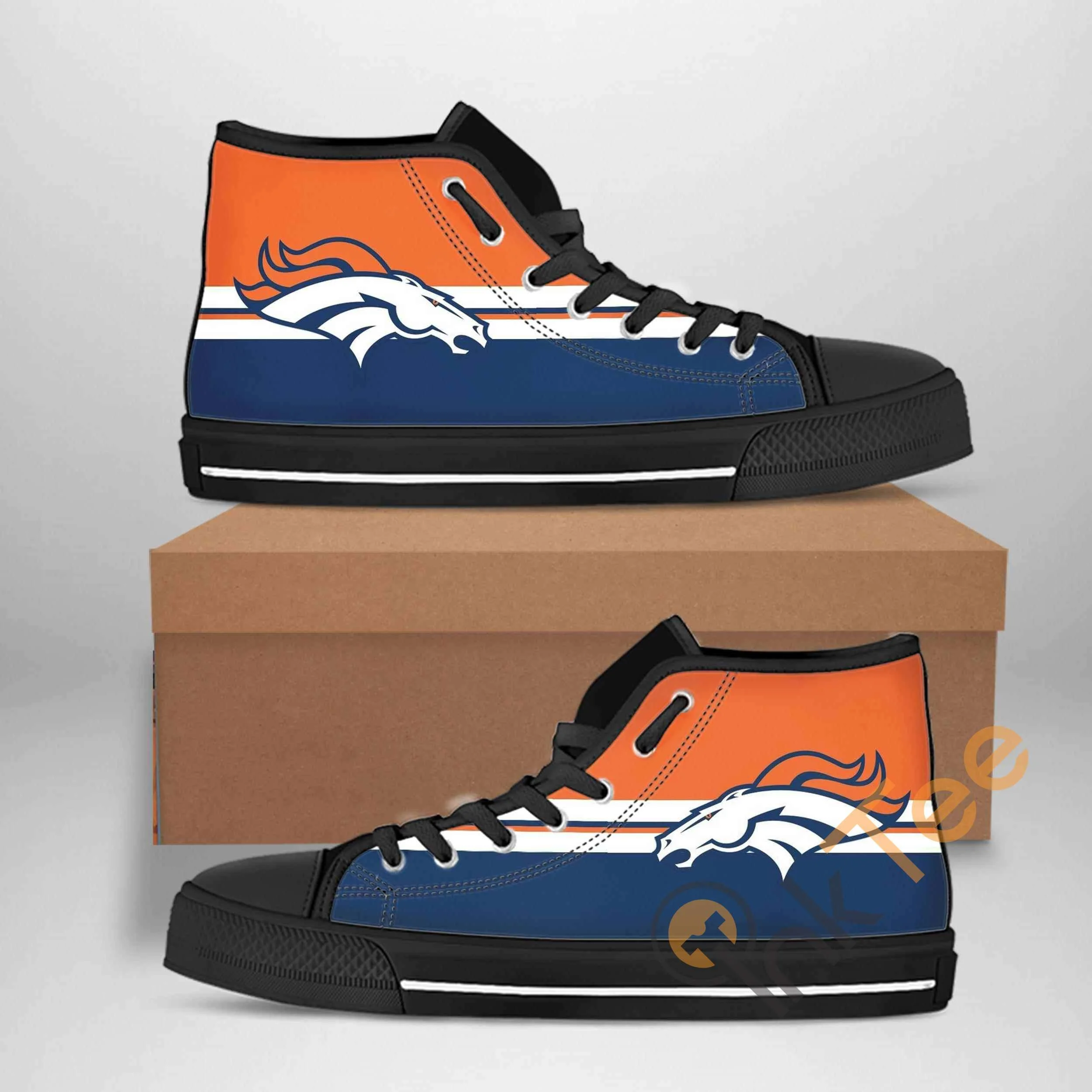 Denver Broncos Nfl Football Amazon Best Seller Sku 1521 High Top Shoes