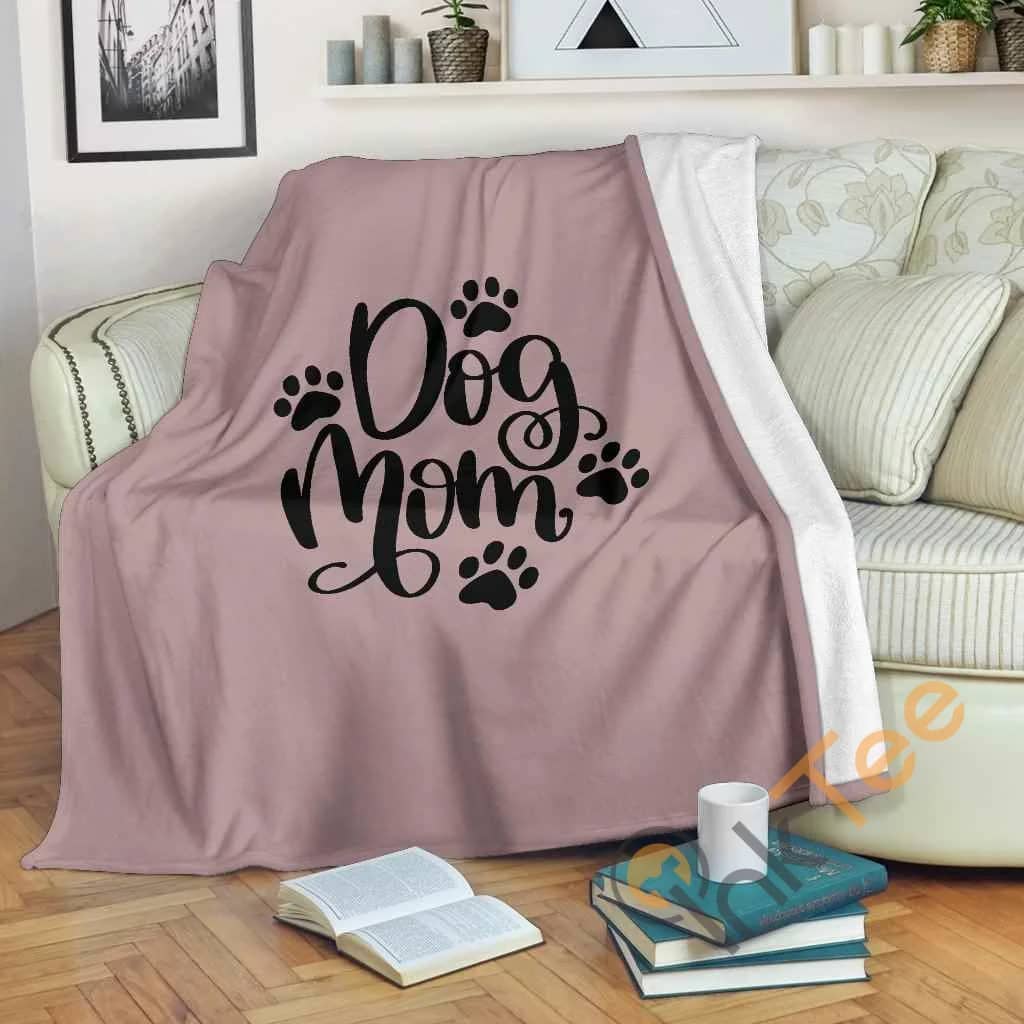 Dog Mom Fleece Premium Fleece Blanket