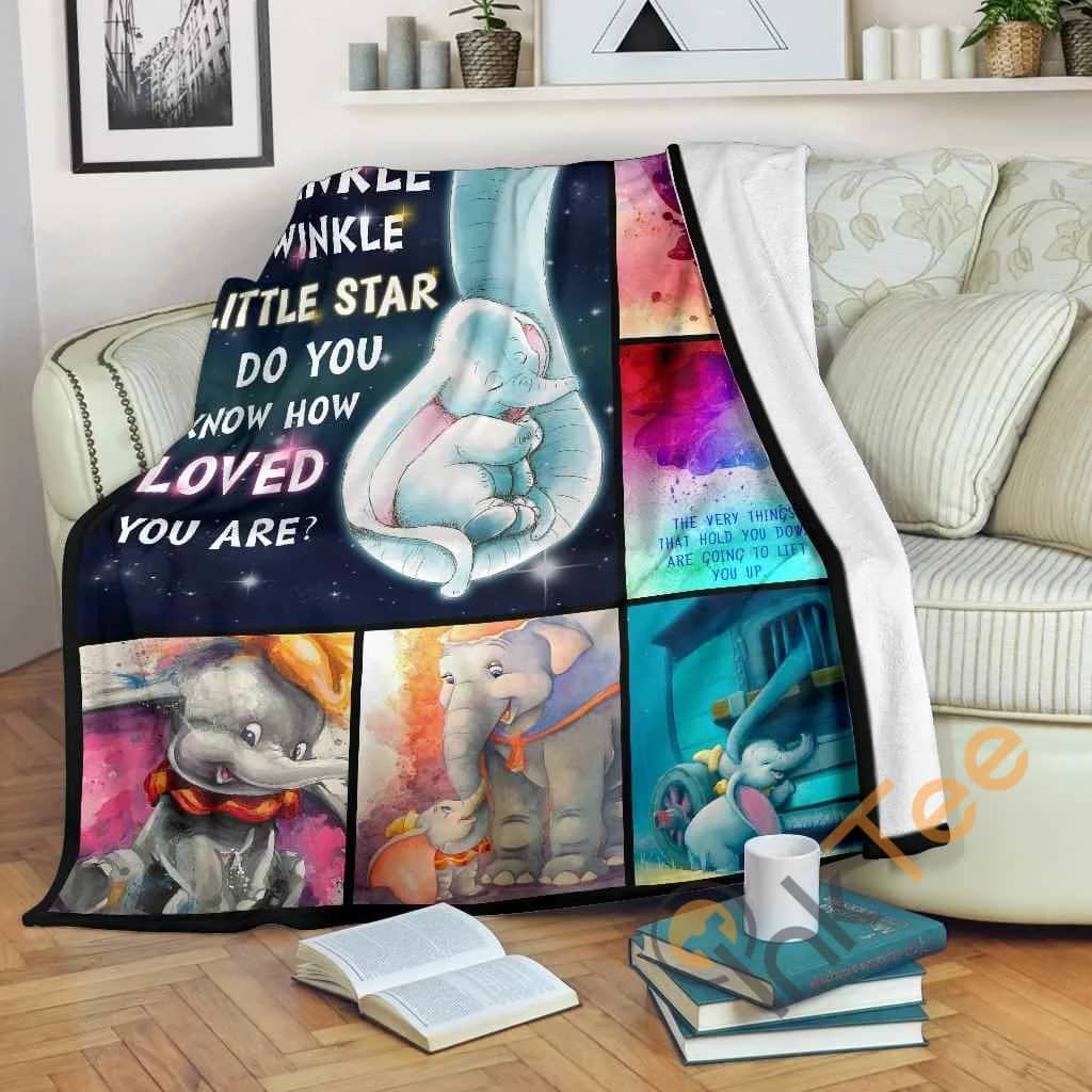 Dumbo And Mom Premium Fleece Blanket