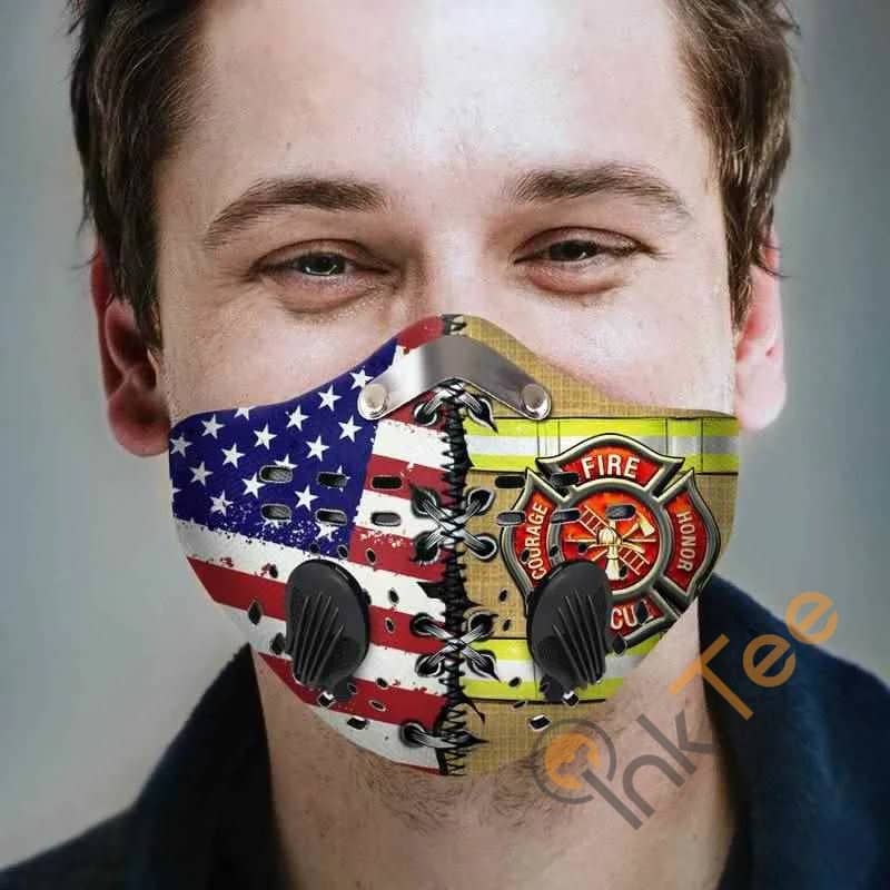 Firefighter Filter Activated Carbon Pm 2.5 Fm Face Mask