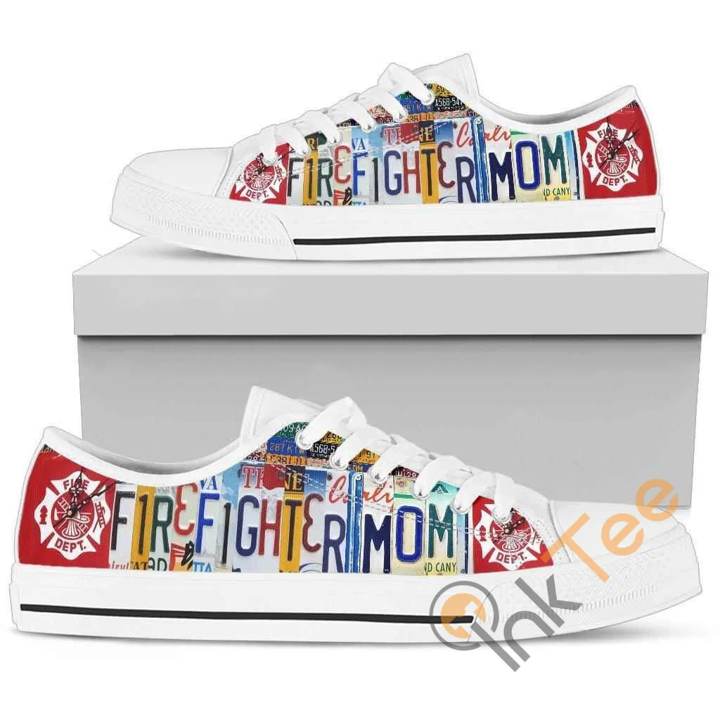 Firefighter Mom Low Top Shoes