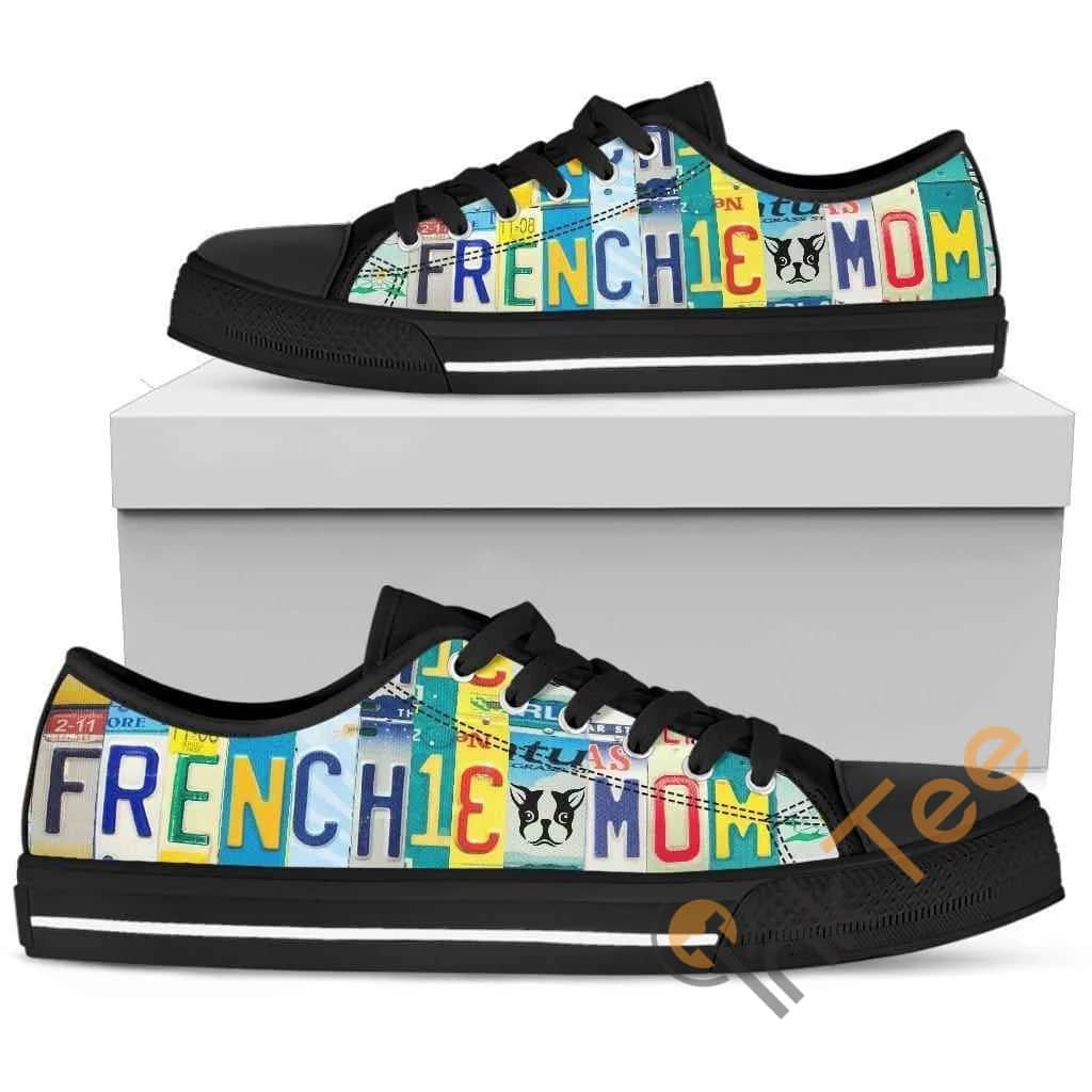 Frenchie Mom Low Top Shoes